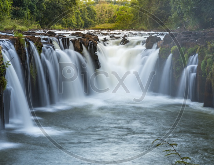 A Beautiful waterfall in Laos