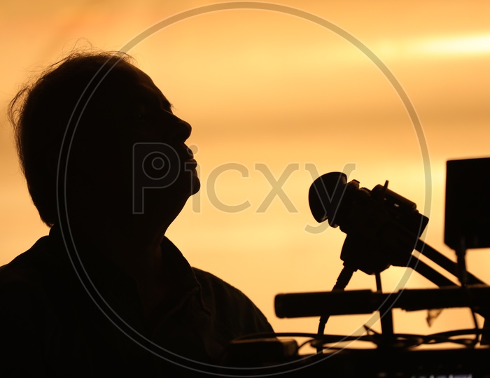 Silhouette of a Cameraman