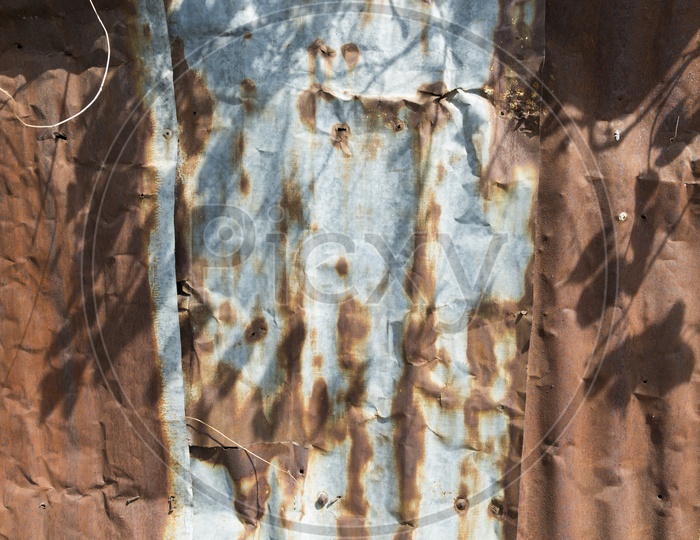 Old Rusted Iron Sheets Background
