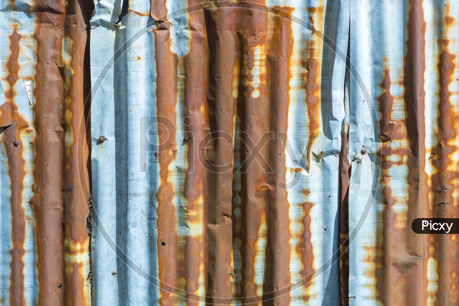 Texture Of an Old rusted Iron Sheet Forming a Background