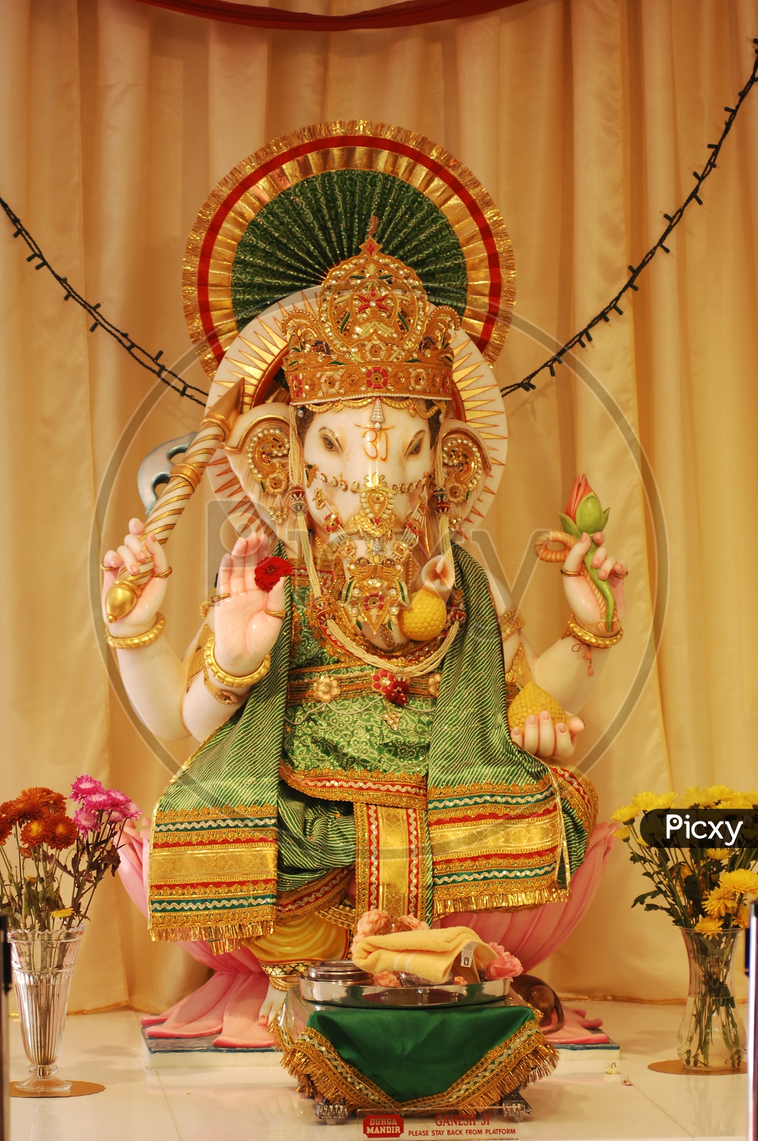 Lord Ganesh idol in Pandals During Festivals