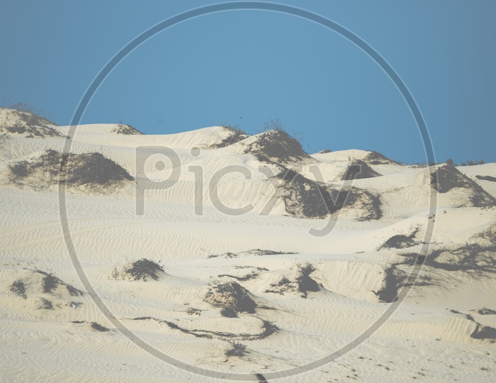Desert sand dunes in muine- phanthiet province - Vietnam