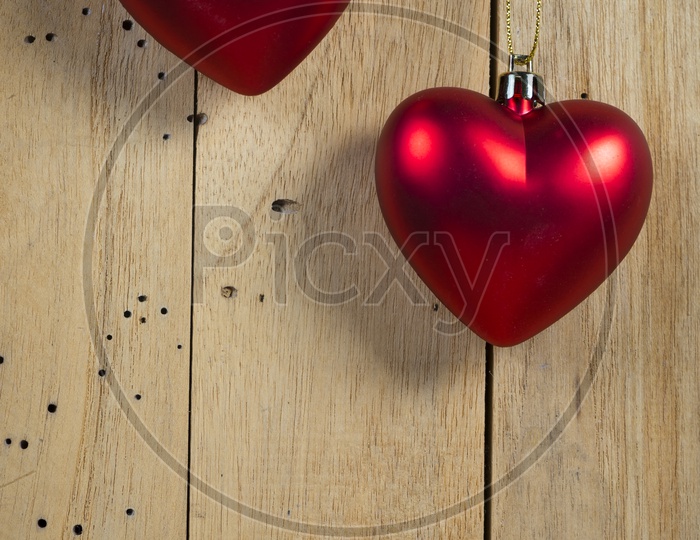 Valentines Day template With red Love Hearts