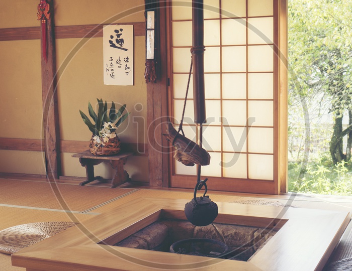 Inside Ancient Japanese Tea House