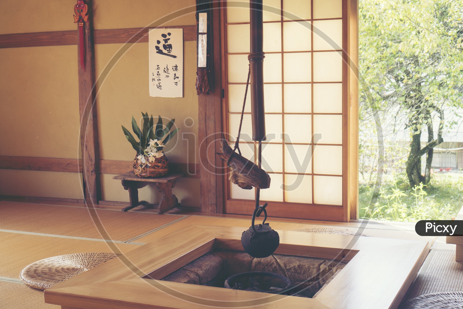 Inside Ancient Japanese Tea House
