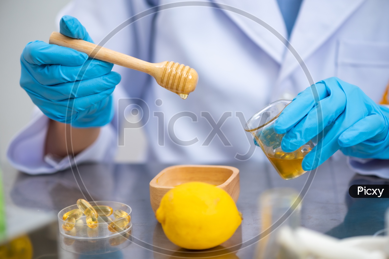 Asian Scientists Performing Research on natural extracts in the laboratory
