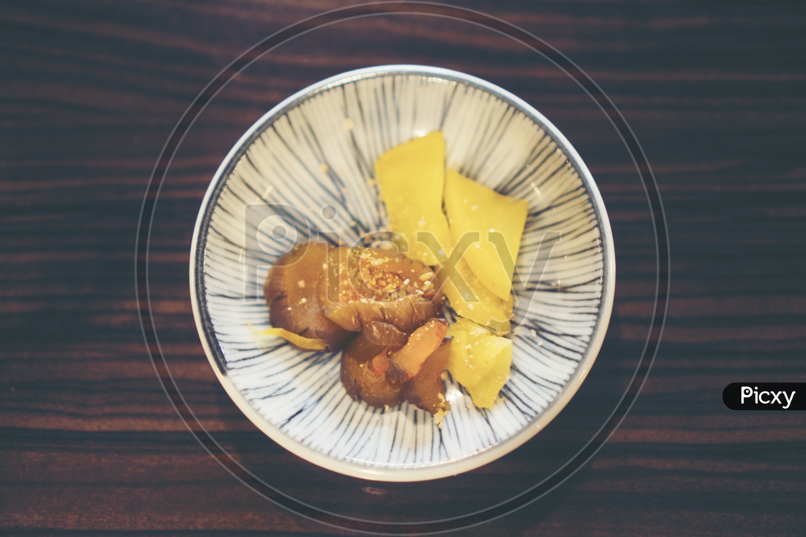 Kakuni Japanese food in a Plate