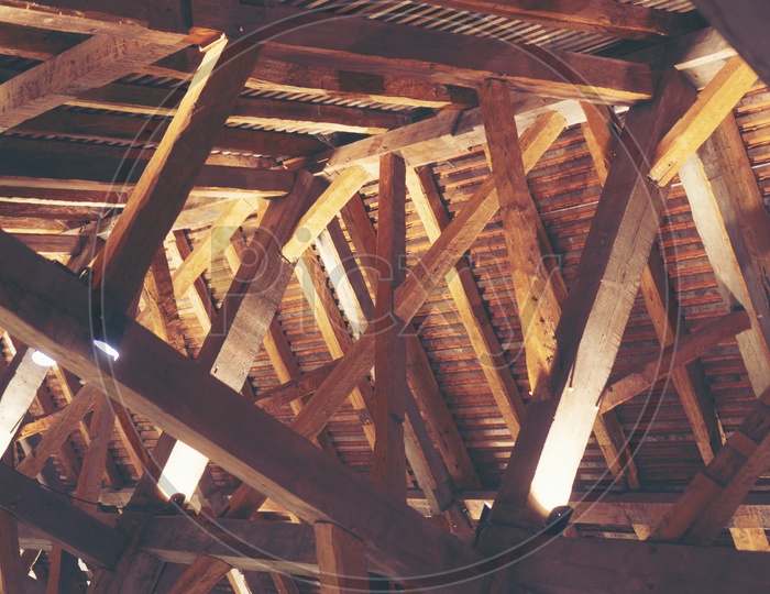 Architecture Of Wooden roof Structural Design