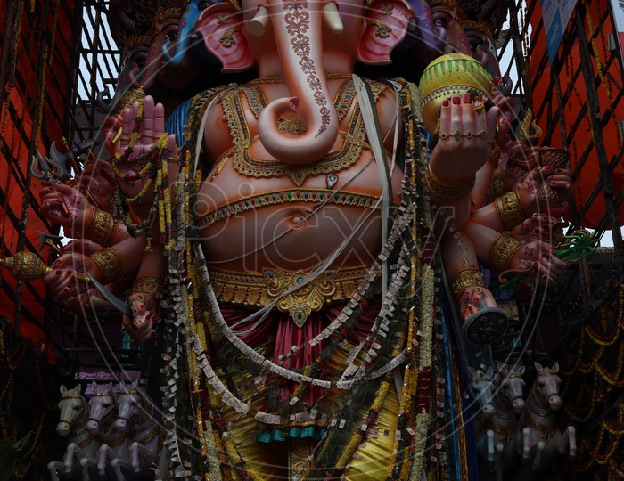 Image of Sri Dwadashaditya Maha Ganapathi Idol In Khairatabad For ...