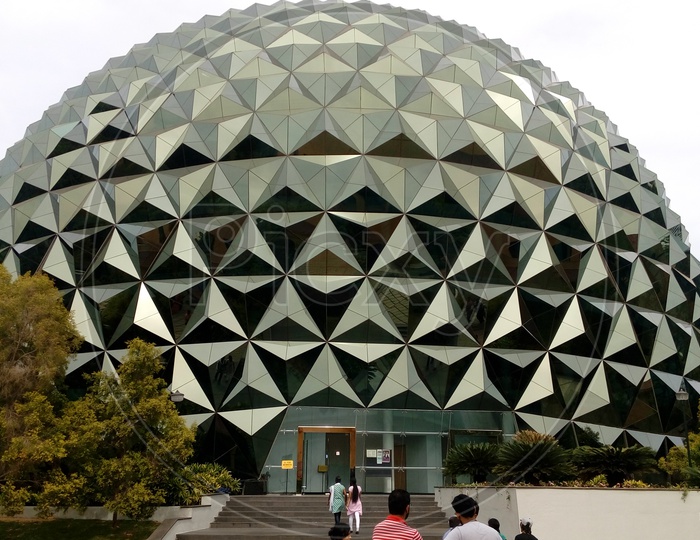 Dome shaped Auditorium in Infosys  , Mysore