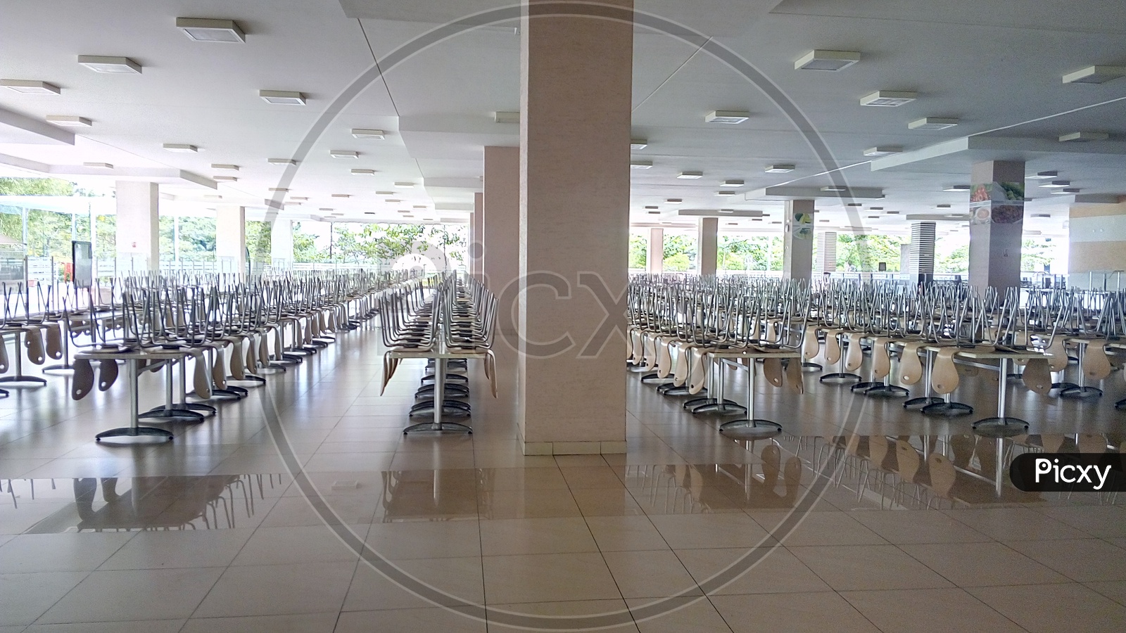 Empty Food Court