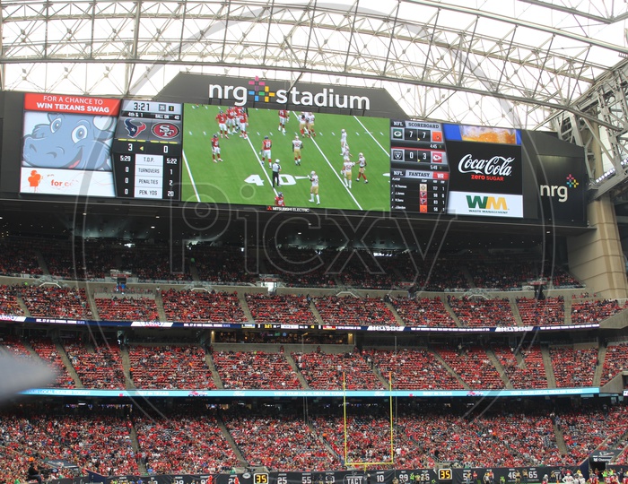 A LCD Screen in the Stadium
