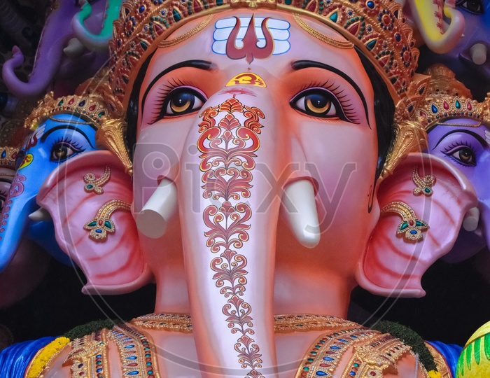 The tallest Ganesh Idol in Hyderabad.
