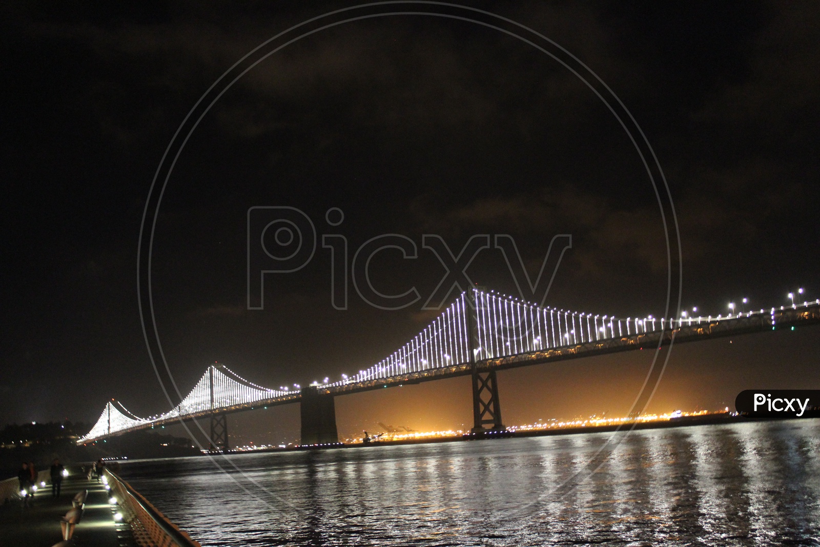 Bay Bridge during the night