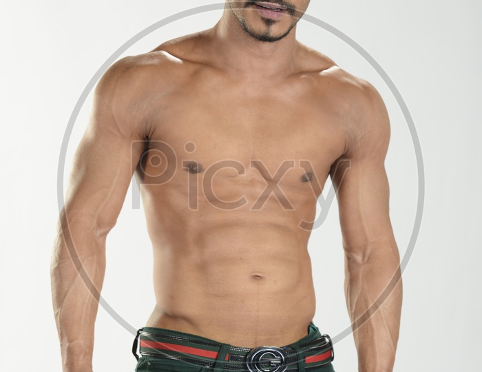 Young  Indian Male with Six Pack