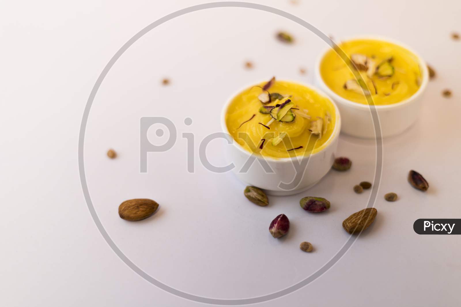 Traditional Food For Marati New Year  Gudipadwa, Aam Panna On an Isolated White Background