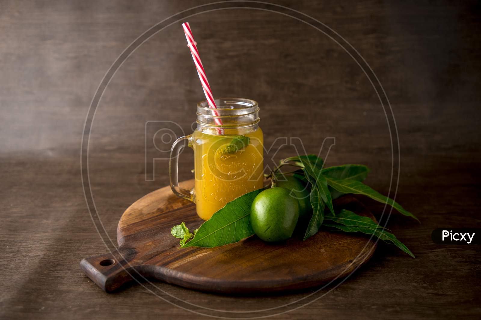 Kairi panha or Raw mango drink  is a traditional indian summer beverage served in glass
