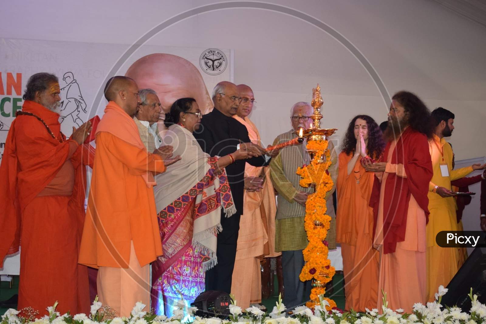 President Ram Nath Kovidh   At Gandhi Resurgence Summit Event Held At  Prayagraj Ardh Kumbh Mela 2019