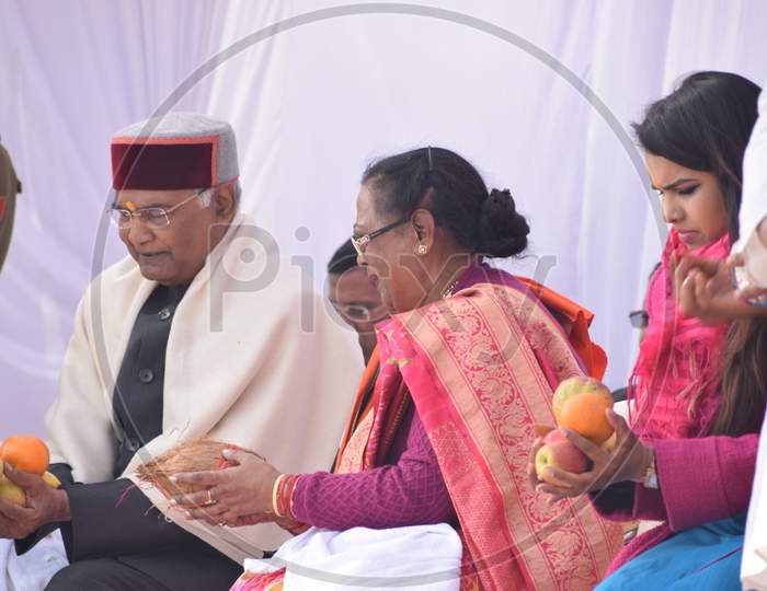 President Ram Nath Kovidh  At Gandhian Resurgence Summit  held At Prayagraj Ardh Kumbh Mela 2019