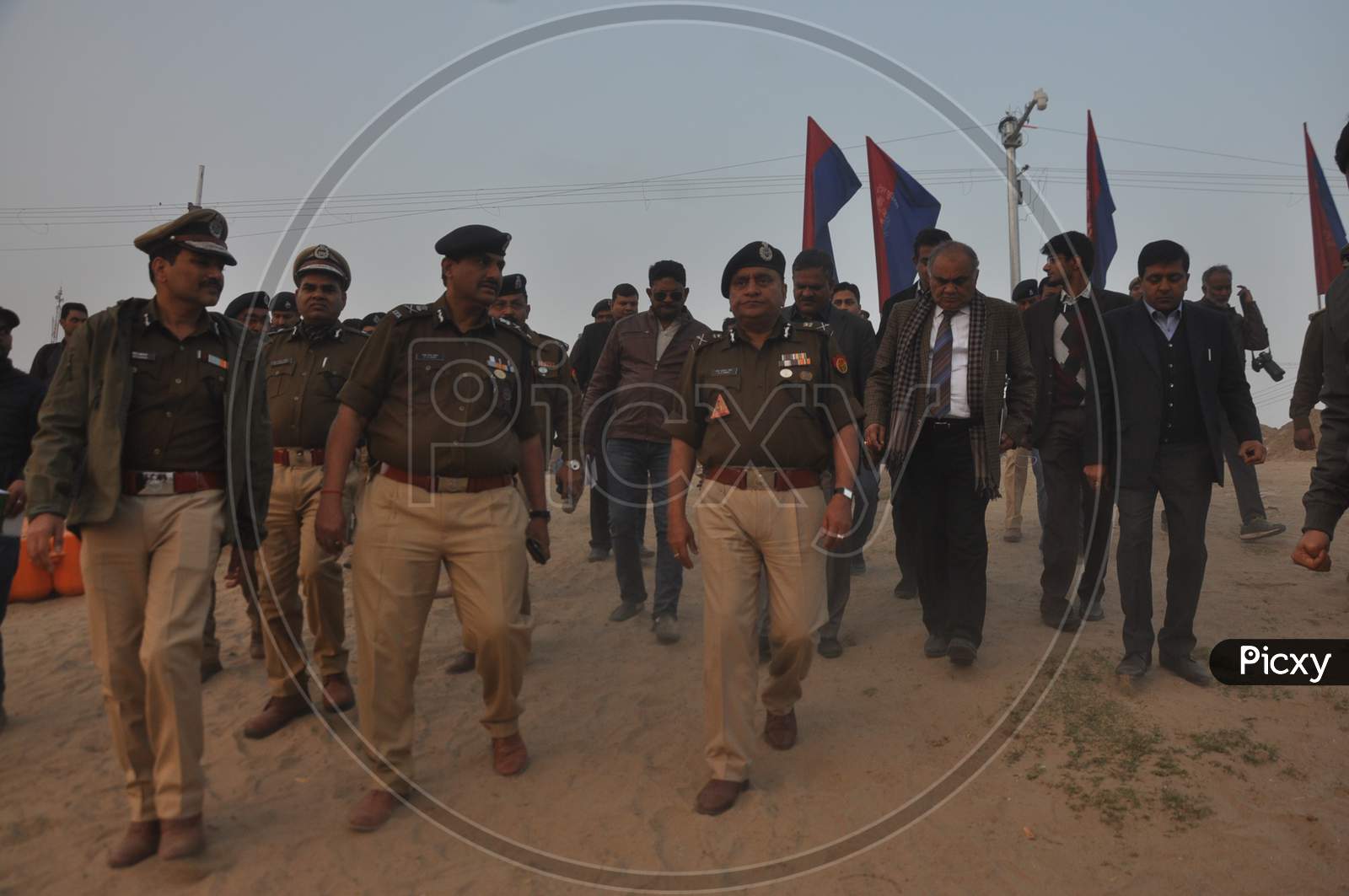 Police Officials At Prayagraj in Ardh Kumbh Mela 2019