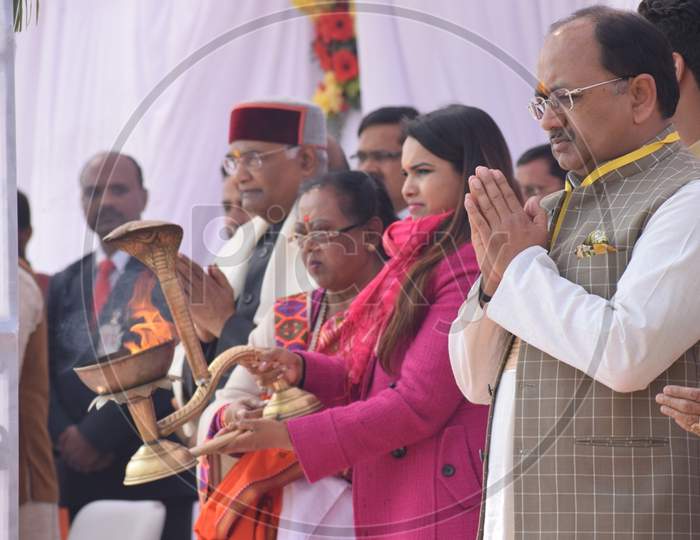 President Ram Nath Kovidh  At Gandhian Resurgence Summit  held At Prayagraj Ardh Kumbh Mela 2019