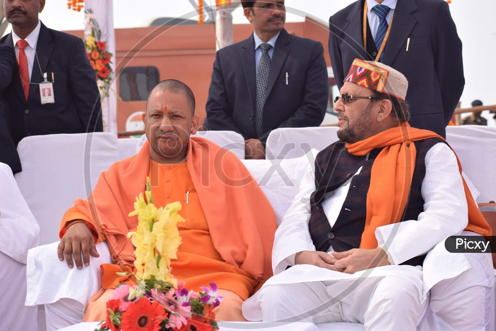 Uttar Pradesh CM Yogi Adithyanadh  At Gandhi Resurgence Summit Event Held At  Prayagraj Ardh Kumbh Mela 2019