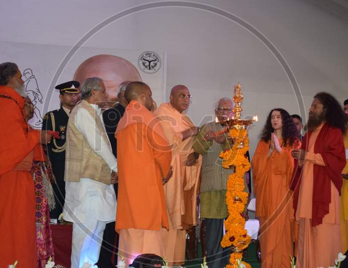 President Ram Nath Kovidh   At Gandhi Resurgence Summit Event Held At  Prayagraj Ardh Kumbh Mela 2019