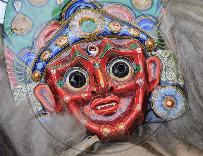 A Face Mask of Hindu God