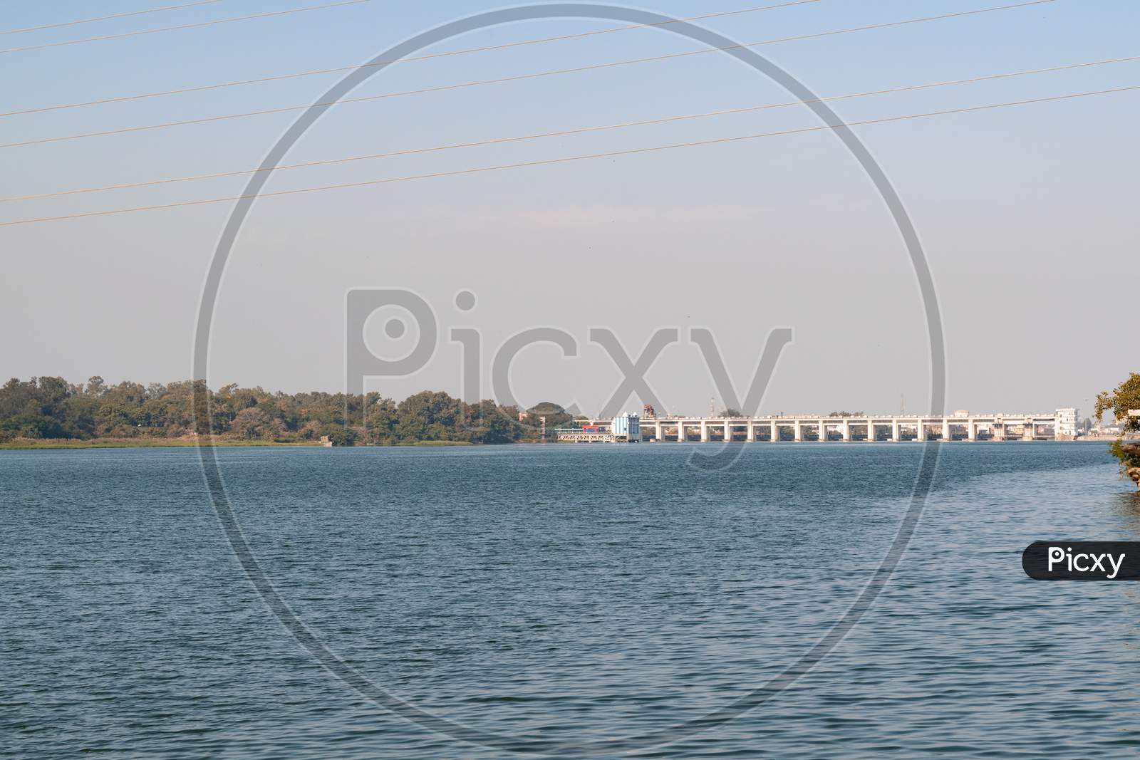 Kota Barrage located on Chambal River in Kota