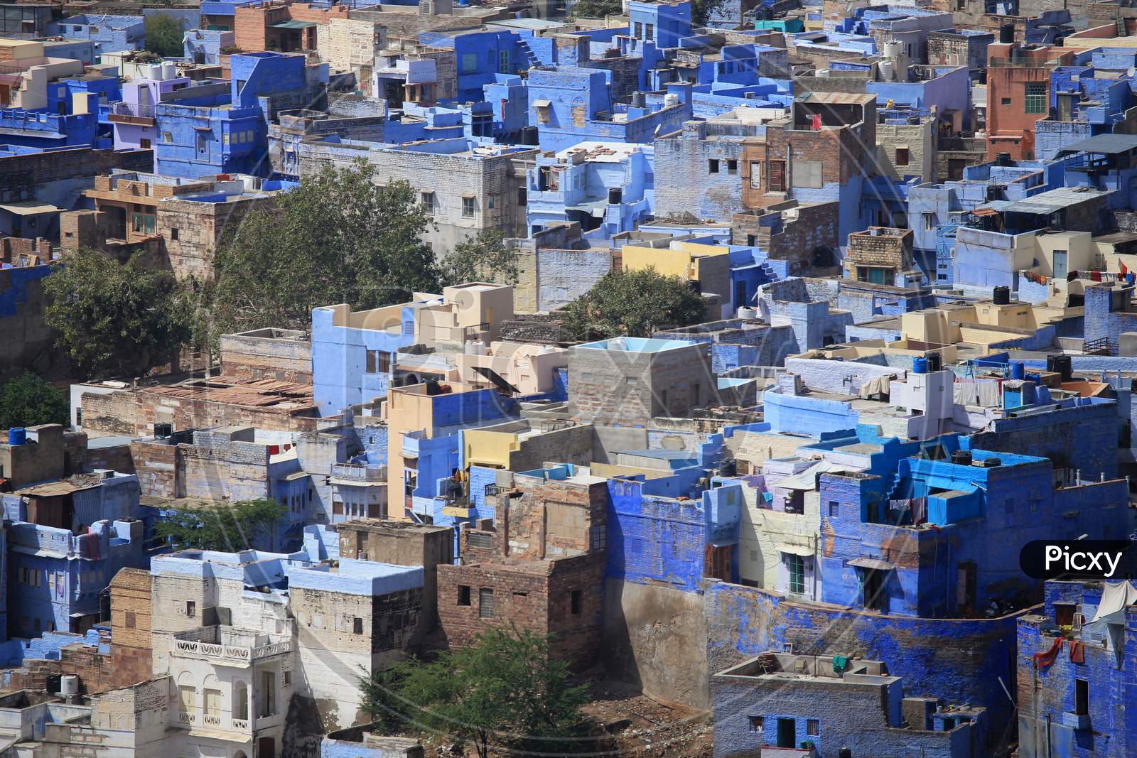 Blue city view of Jodhpur, Rajasthan, India