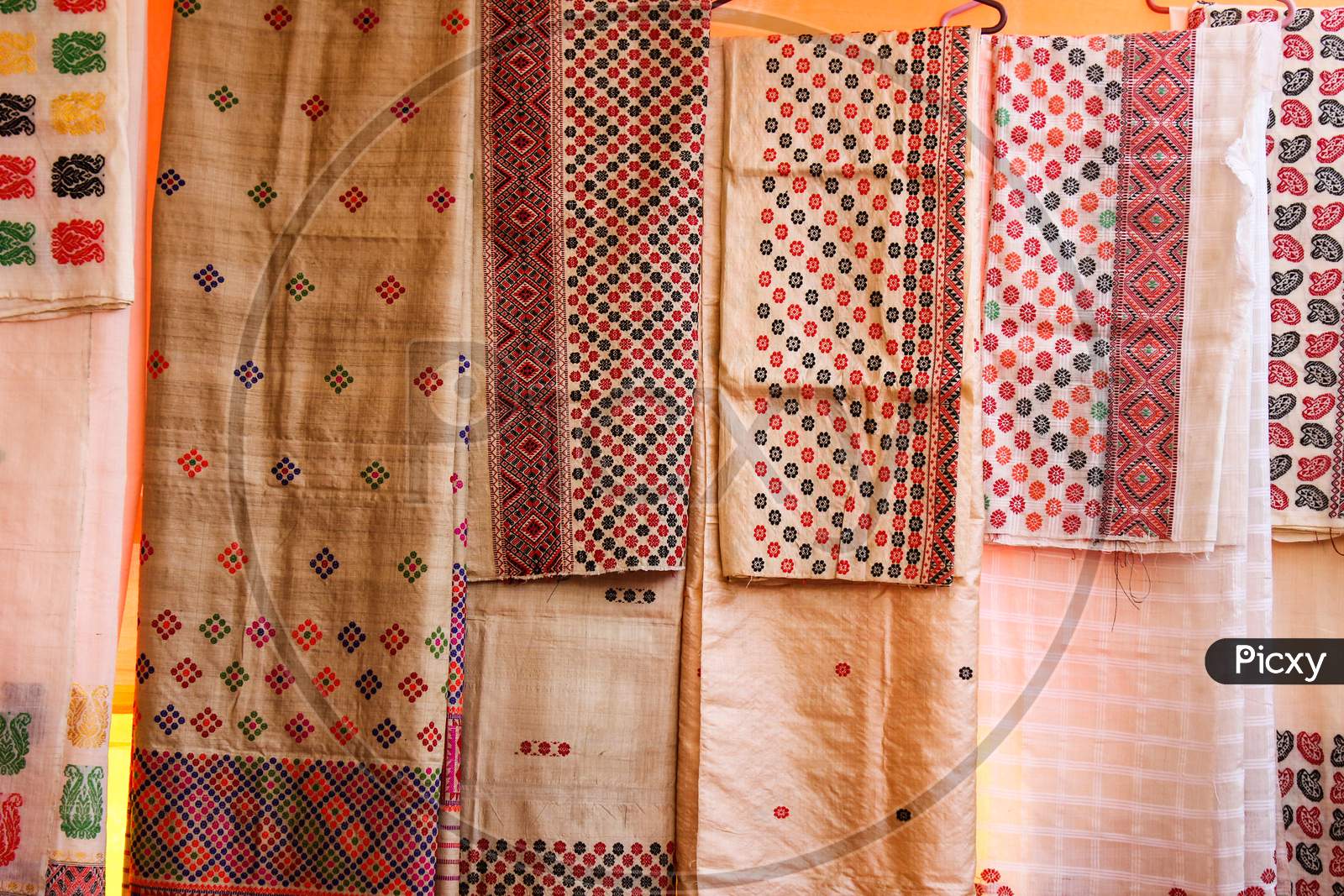 Hand loom Clothes In an Store