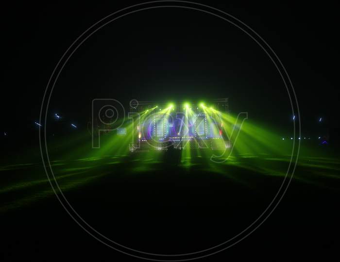 Laser Lights of a stage performance