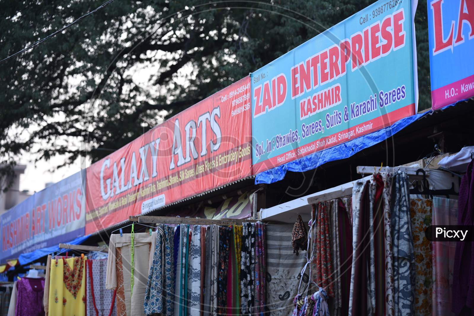 Kashmiri Shawls  and dresses Stalls at NUMAISH,Nampally