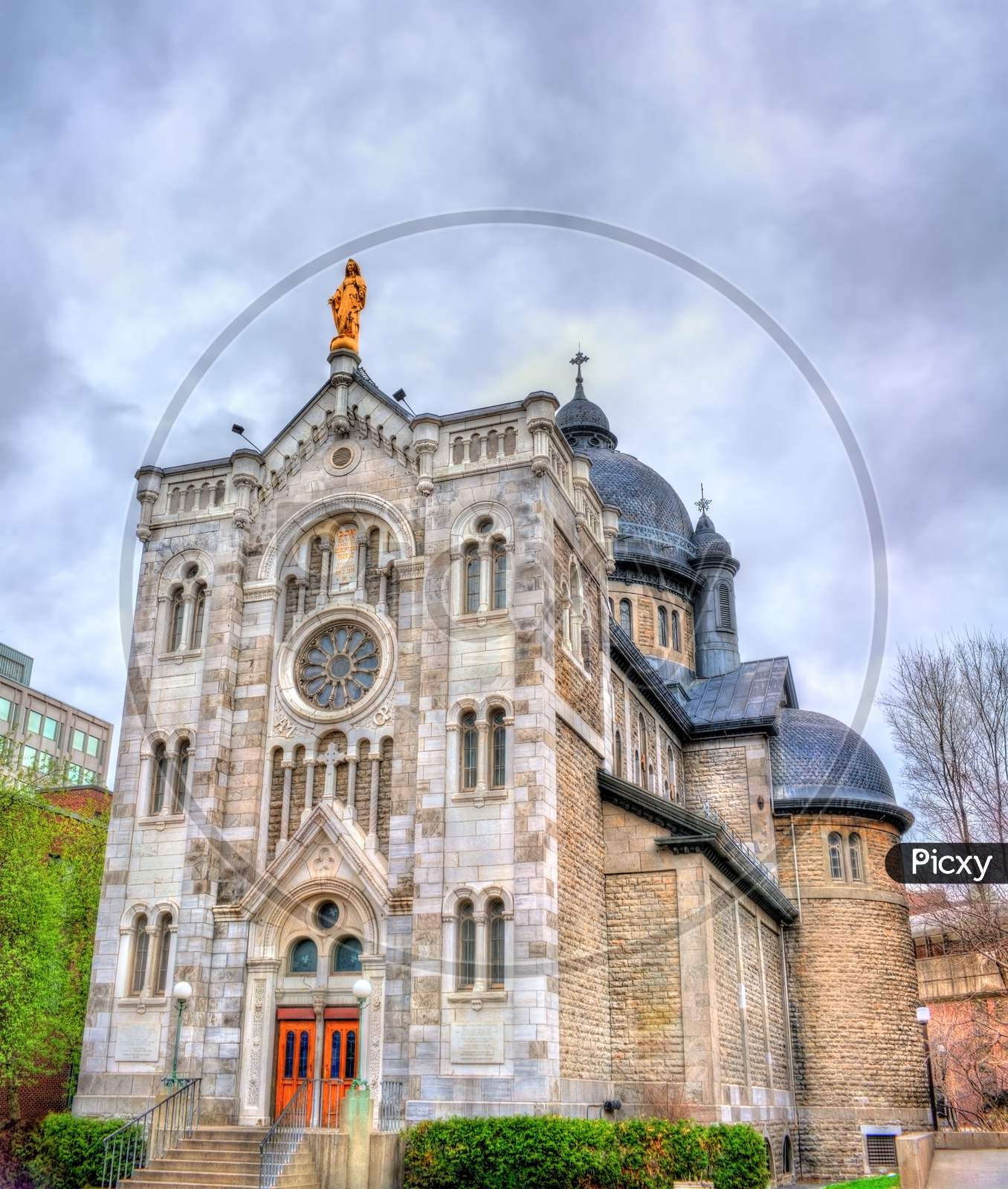 Saint Jacques Parish Church In Montreal, Canada