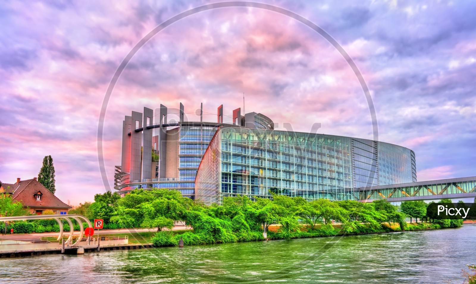 Louise Weiss Building Of European Parliament In Strasbourg, France