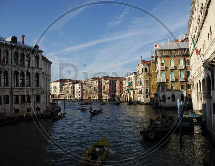 Landscape of Grand canal in Venice, Italy