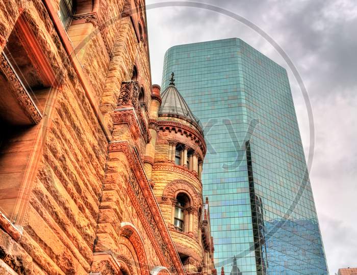 The Old City Hall, A Romanesque Civic Building And Court House In Toronto, Canada