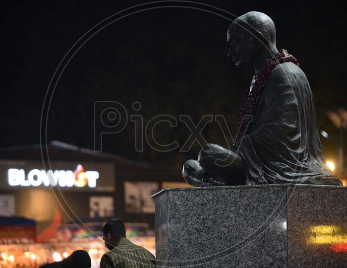 Mahatma Gandhi Statue in Exhibition grounds