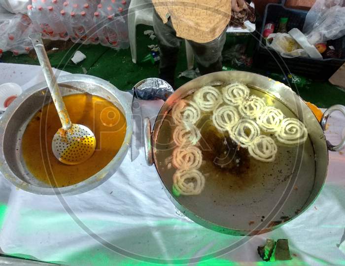 Food Stalls At Foos Festival Near International Kites Festival in Hyderabad