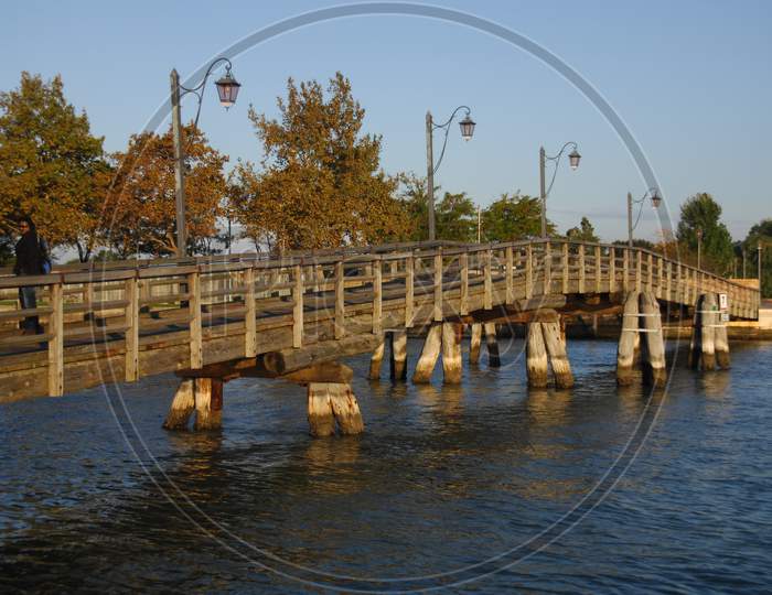 View of Wooden bridge