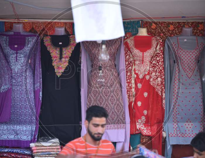 kashmiri youth in stalls at NUMAISH,Nampally Exhibition