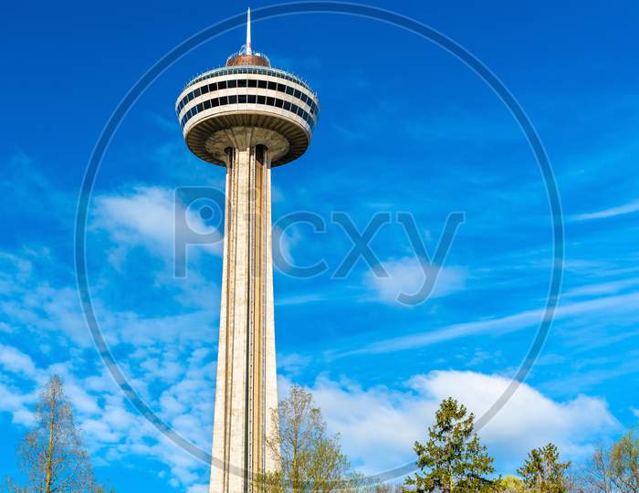 Skylon Tower At Niagara Falls In Canada