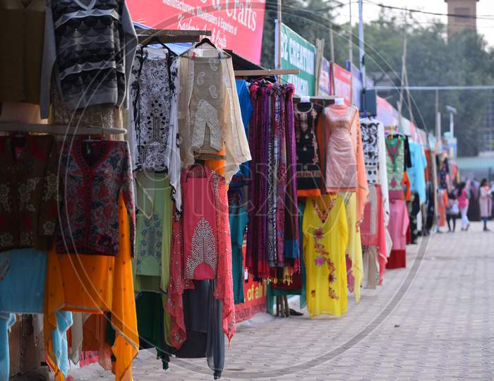 Kashmiri Shawls  and dresses Stalls at NUMAISH,Nampally
