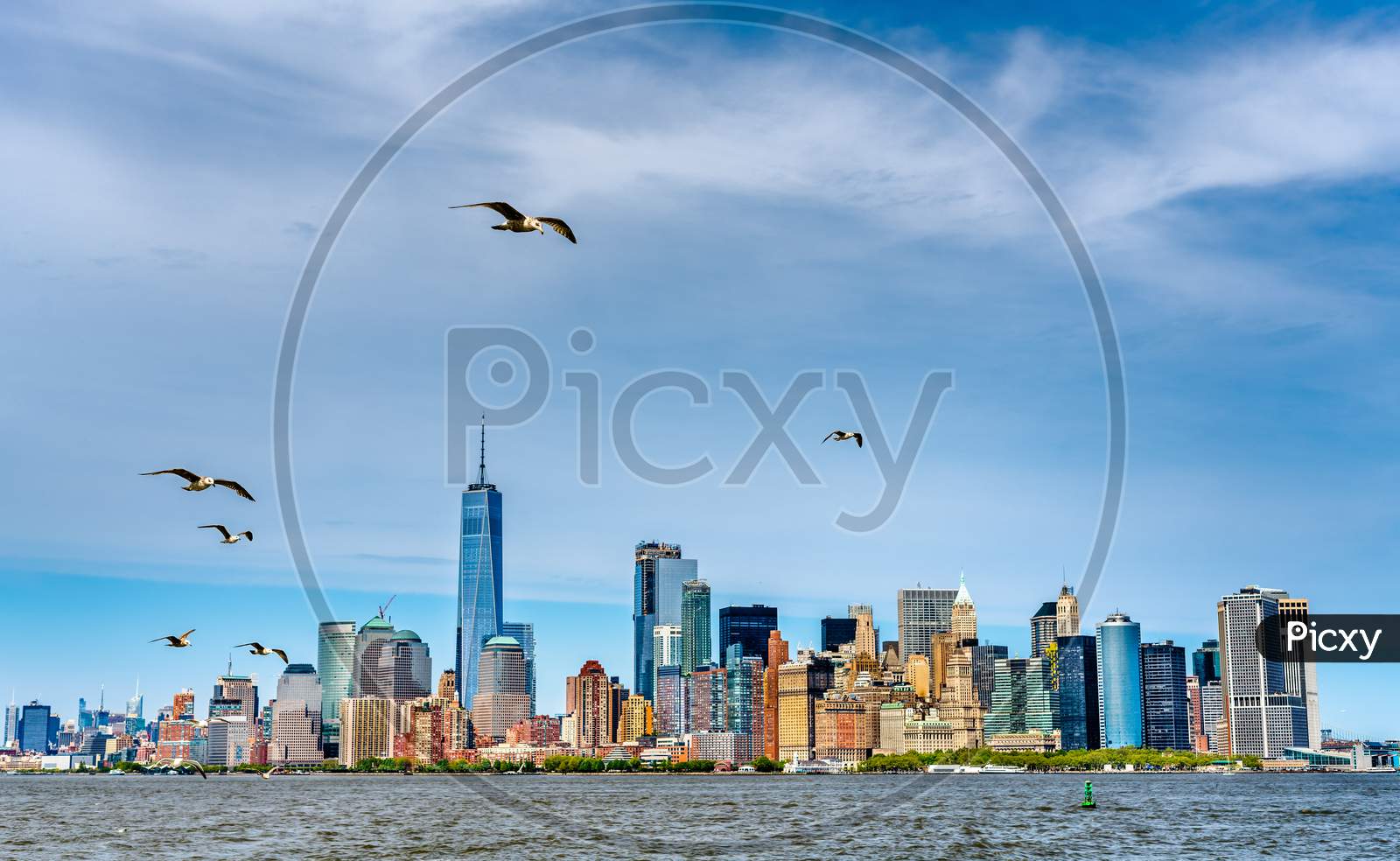Skyline Of Manhattan In New York City, Usa