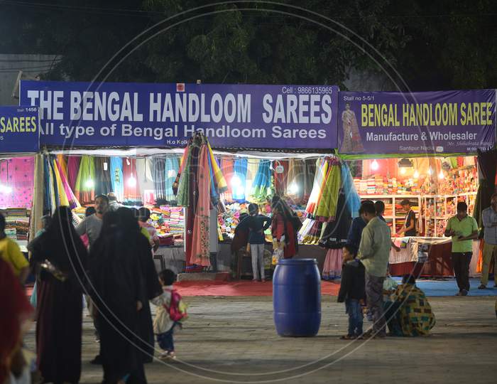 Bengal Handloom Sarees stalls in Numaish Exhibition