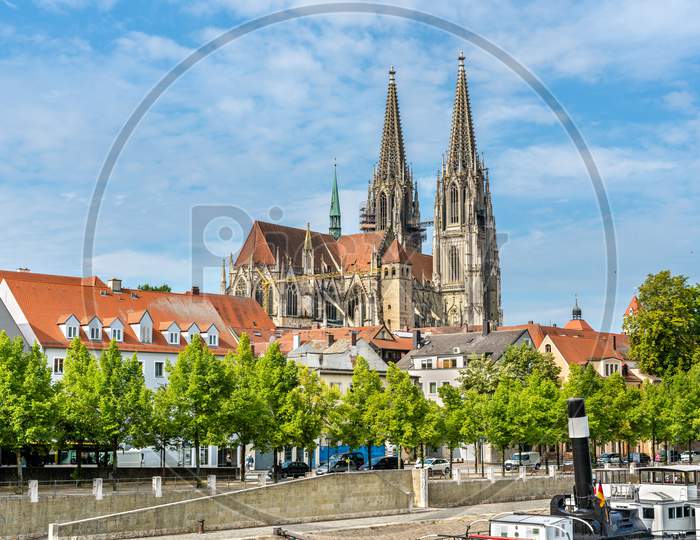 Dom St. Peter, The Cathedral Of Regensburg In Germany