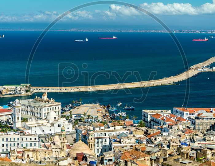 Aerial View Of The City Centre Of Algiers In Algeria