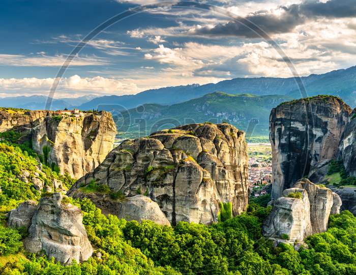 The Holy Trinity Monastery At Meteora In Greece