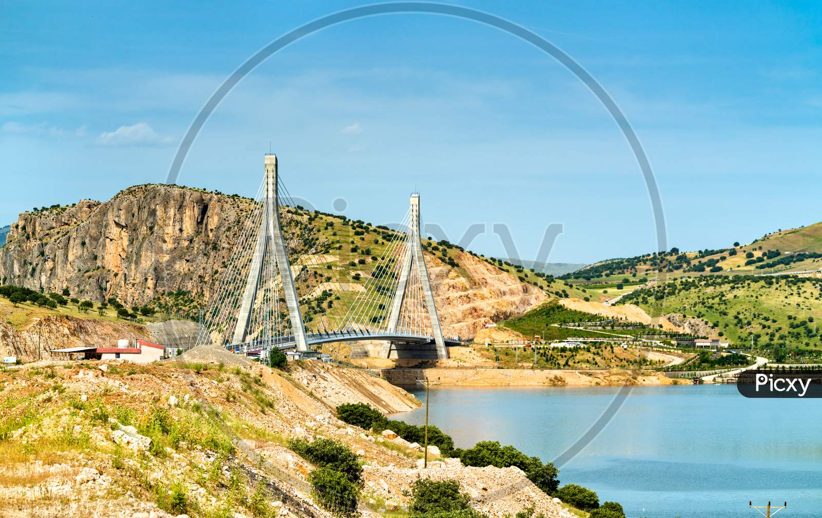 The Nissibi Euphrates Bridge Across The Euphrates River In Southeastern Turkey