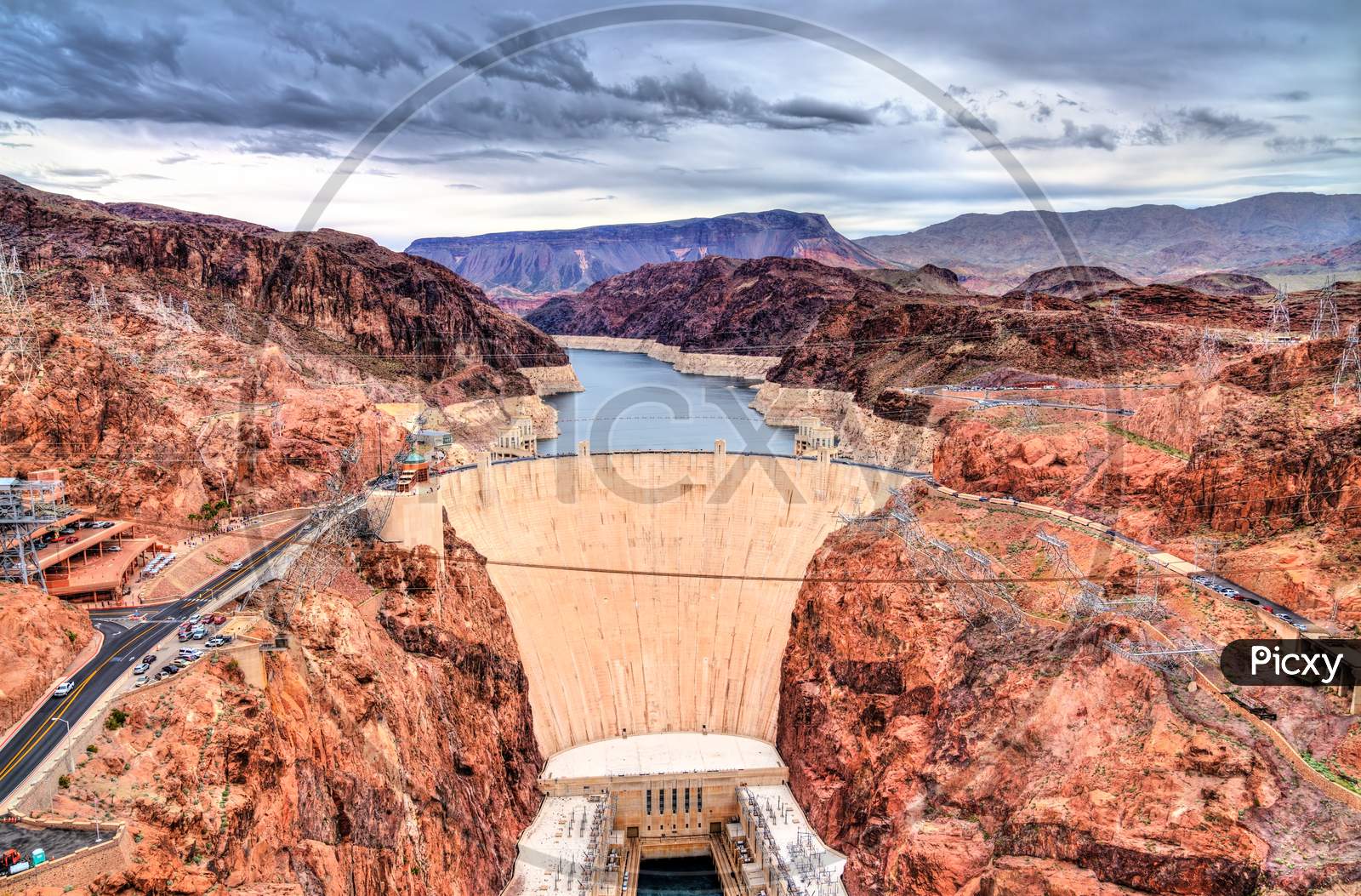 Hoover Dam On The Colorado River, The Usa